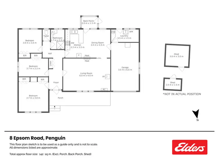 Floorplan of Homely house listing, 8 Epsom Road, Penguin TAS 7316