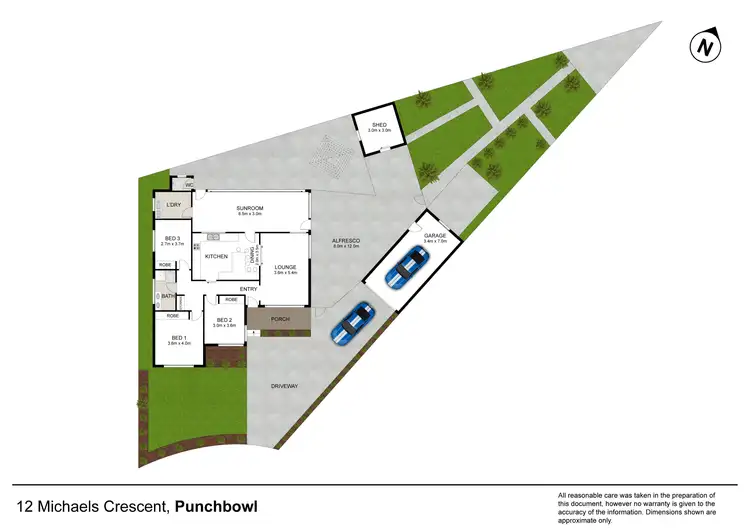 Floorplan of Homely house listing, 12 Michaels Crescent, Punchbowl NSW 2196