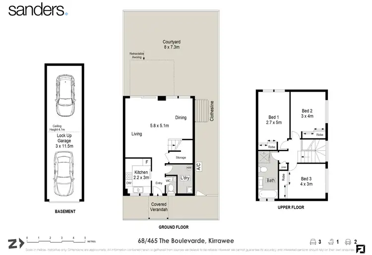 Floorplan of Homely townhouse listing, 68/465 The Boulevarde, Kirrawee NSW 2232