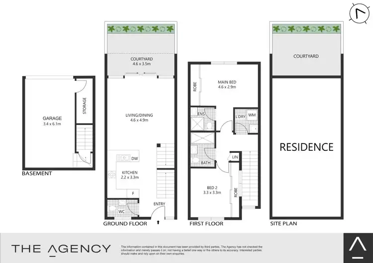 Floorplan of Homely townhouse listing, 2/7-11 High Street, Canterbury NSW 2193