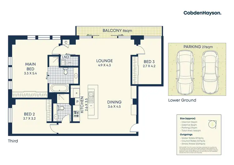 Floorplan of Homely apartment listing, P310/22 Colgate Avenue, Balmain NSW 2041