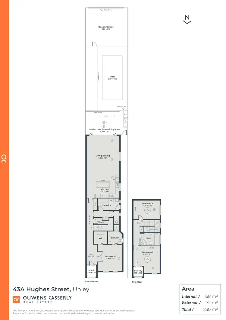 Floorplan of Homely house listing, 43A Hughes Street, Unley SA 5061