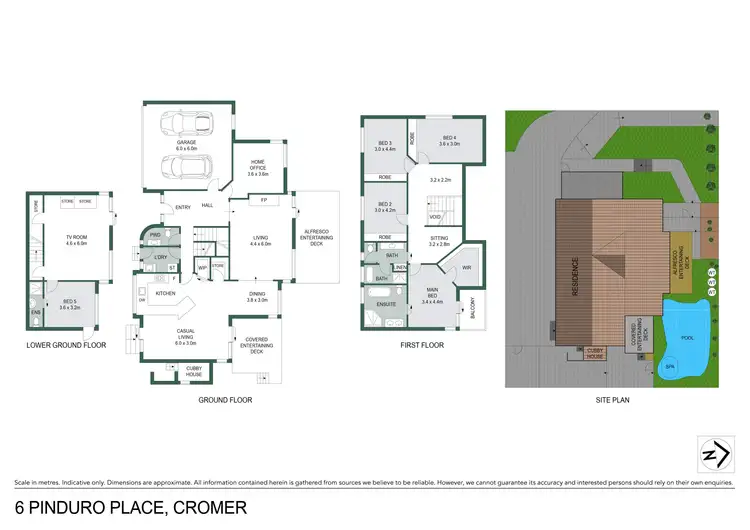 Floorplan of Homely house listing, 6 Pinduro Place, Cromer NSW 2099