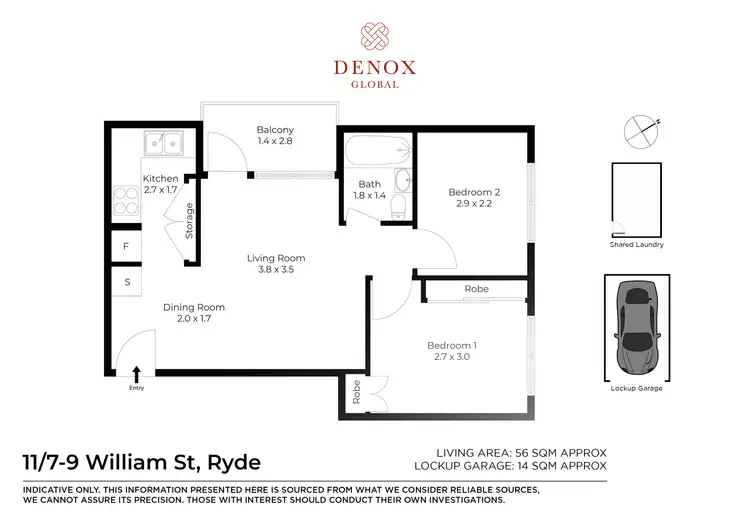 Floorplan of Homely unit listing, 11/7-9 William Street, Ryde NSW 2112