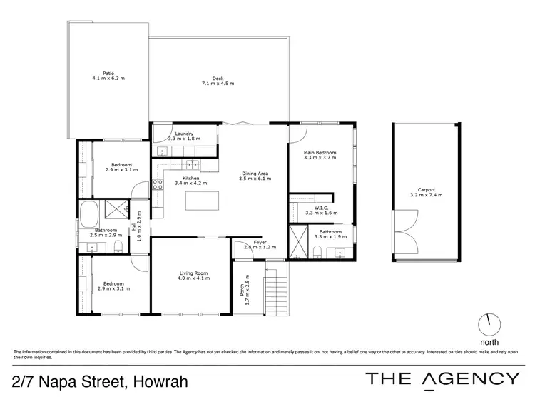 Floorplan of Homely house listing, 2/7 Napa Street, Howrah TAS 7018