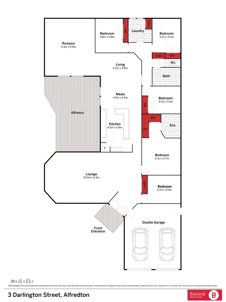Floorplan of Homely house listing, 3 Darlington Street, Alfredton VIC 3350