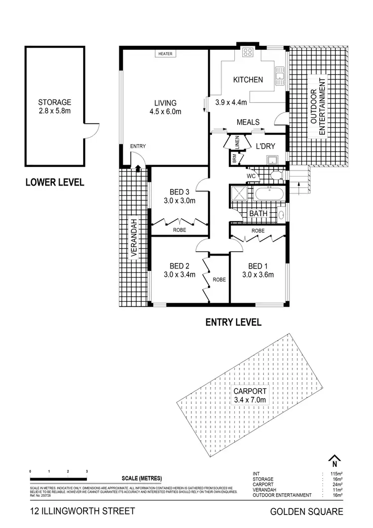 Floorplan of Homely house listing, 12 Illingworth Street, Golden Square VIC 3555