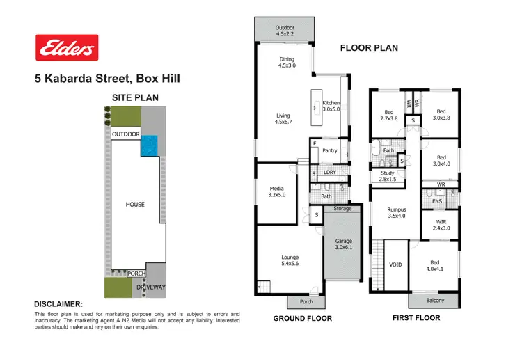 Floorplan of Homely house listing, 5 Kabarda Street, Box Hill NSW 2765