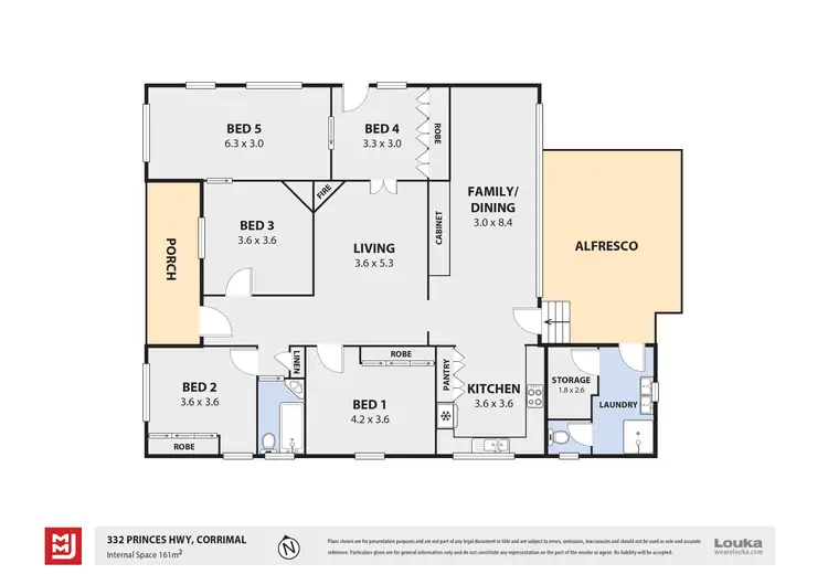 Floorplan of Homely house listing, 332 Princes Highway, Corrimal NSW 2518