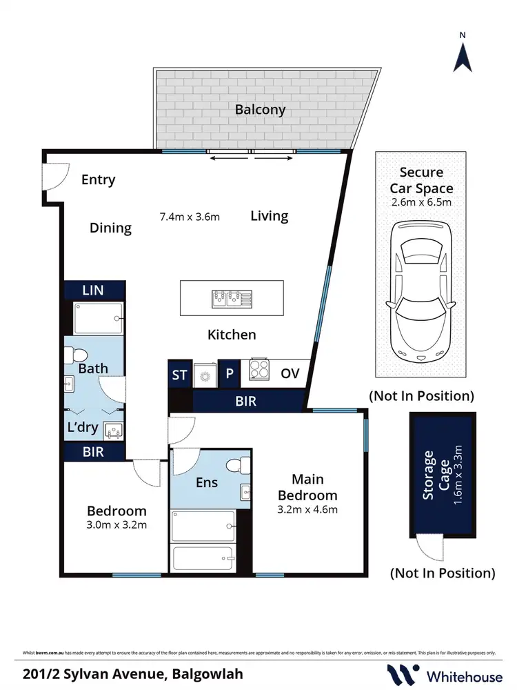 Floorplan of Homely apartment listing, 201/2 Sylvan Avenue, Balgowlah NSW 2093