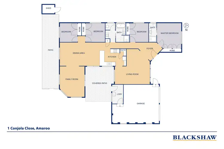 Floorplan of Homely house listing, 1 Conjola Close, Amaroo ACT 2914