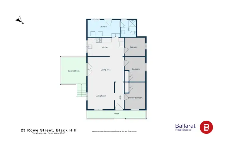 Floorplan of Homely house listing, 23 Rowe Street, Black Hill VIC 3350