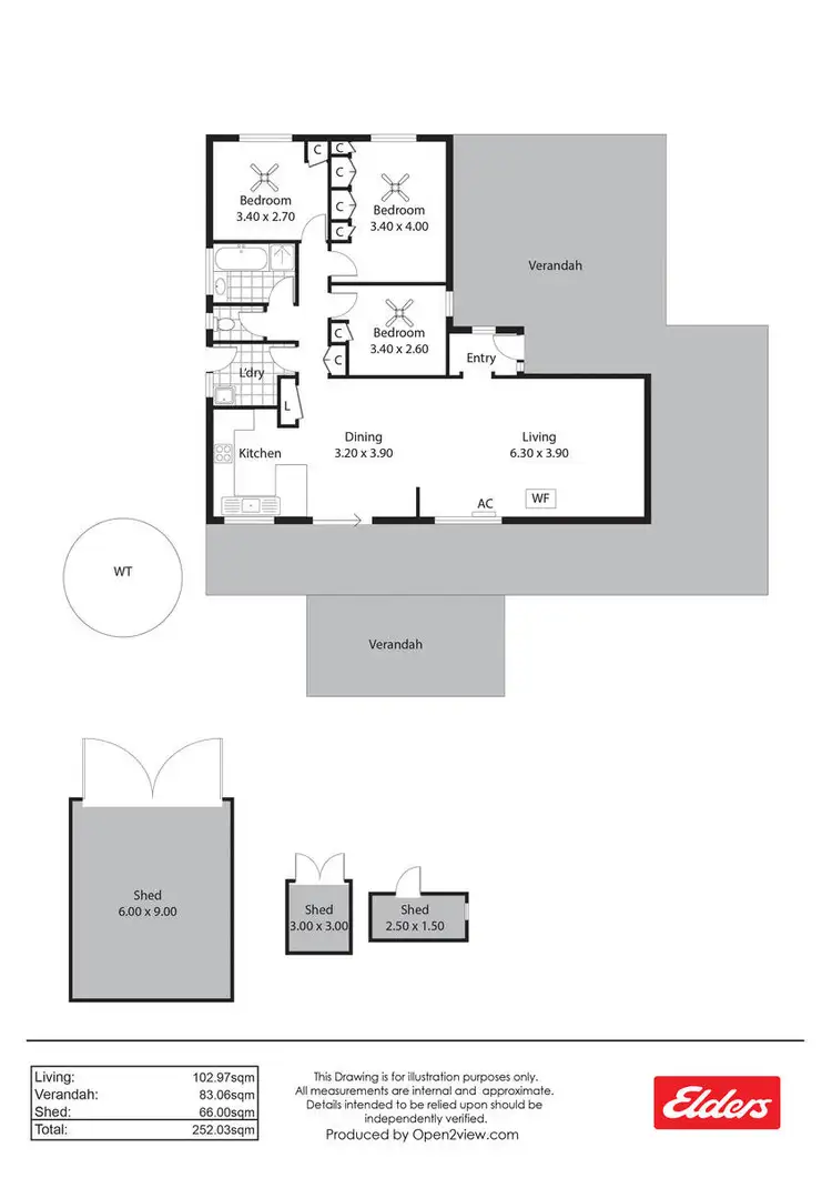 Floorplan of Homely house listing, 3 Sixth Street, Booborowie SA 5417