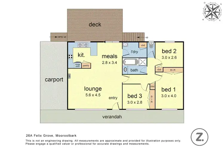Floorplan of Homely house listing, 26A Felix Grove, Mooroolbark VIC 3138