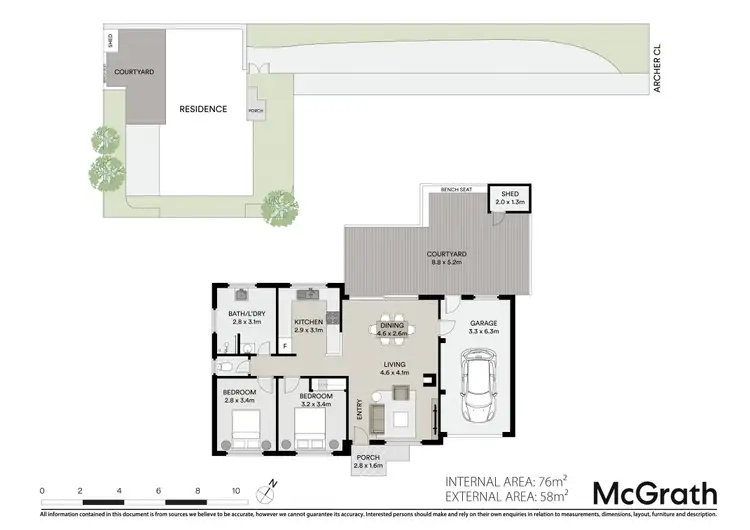 Floorplan of Homely unit listing, 9a Archer Close, Coffs Harbour NSW 2450