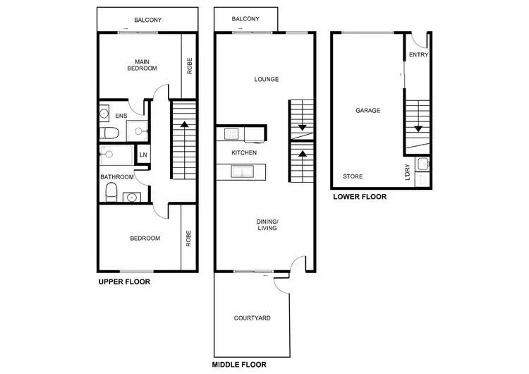 Floorplan of Homely townhouse listing, 84/41 Philip Hodgins Street, Wright ACT 2611