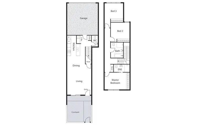 Floorplan of Homely townhouse listing, 31/41 Arthur Blakeley Way, Coombs ACT 2611