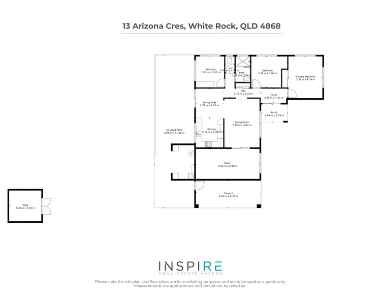 Floorplan of Homely house listing, 13 Arizona Crescent, White Rock QLD 4868