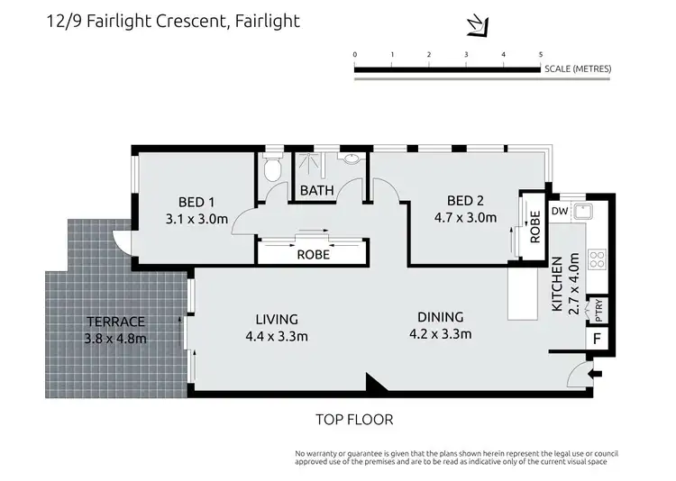 Floorplan of Homely apartment listing, 12/9 Fairlight Crescent, Fairlight NSW 2094