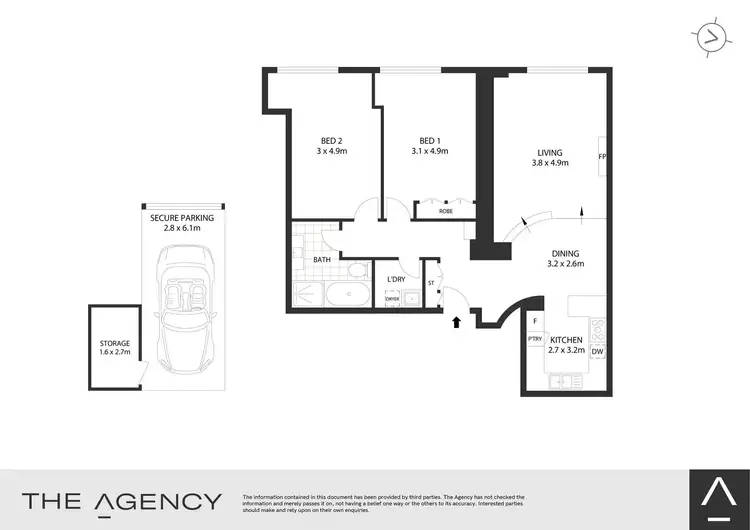 Floorplan of Homely apartment listing, 12/2-4 Northwood Street, Camperdown NSW 2050