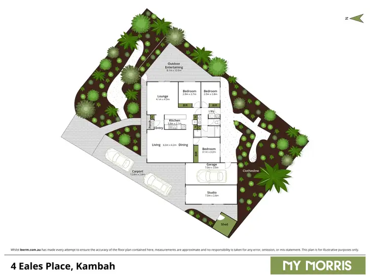 Floorplan of Homely house listing, 4 Eales Place, Kambah ACT 2902