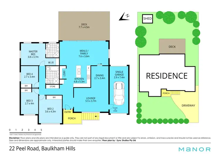 Floorplan of Homely house listing, 22 Peel Road, Baulkham Hills NSW 2153