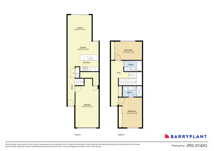 Floorplan of Homely townhouse listing, 57 Kavanagh Crescent, Keilor Downs VIC 3038
