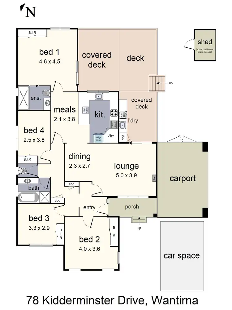 Floorplan of Homely house listing, 78 Kidderminster Drive, Wantirna VIC 3152