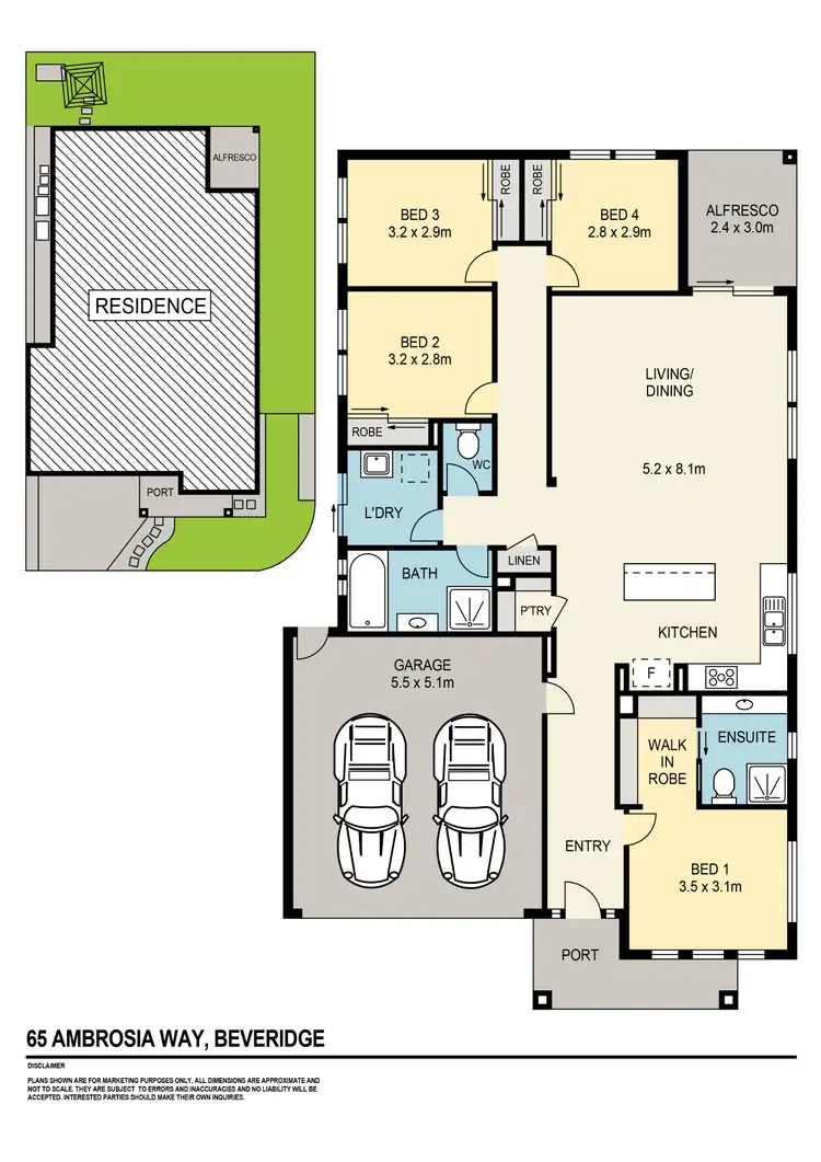 Floorplan of Homely house listing, 65 Ambrosia Way, Beveridge VIC 3753