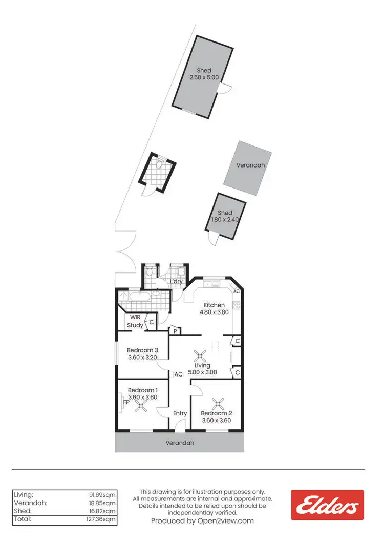 Floorplan of Homely house listing, 24 Edith Terrace, Balaklava SA 5461