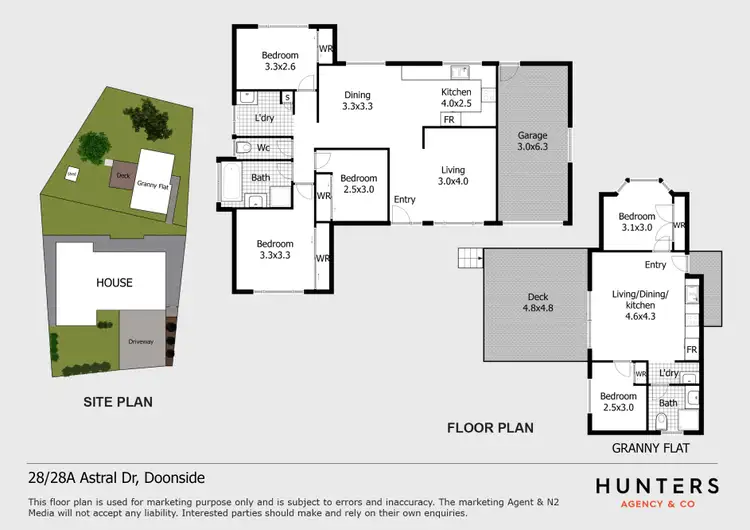 Floorplan of Homely house listing, 28 & 28A Astral Drive, Doonside NSW 2767