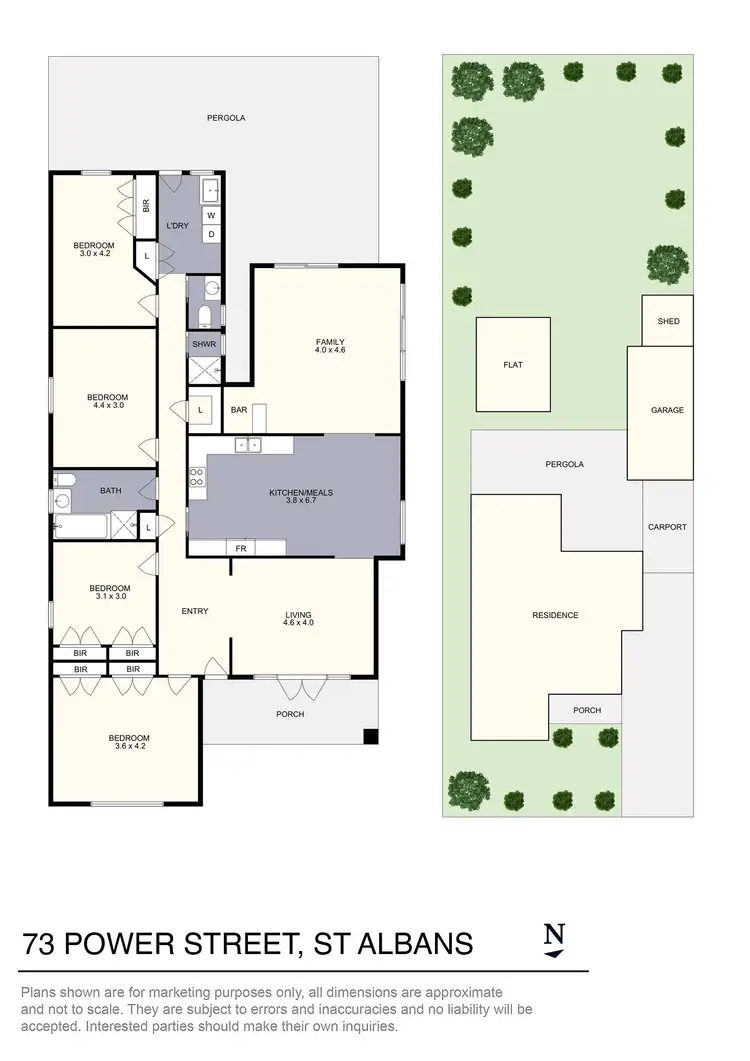 Floorplan of Homely house listing, 73 Power Street, St Albans VIC 3021