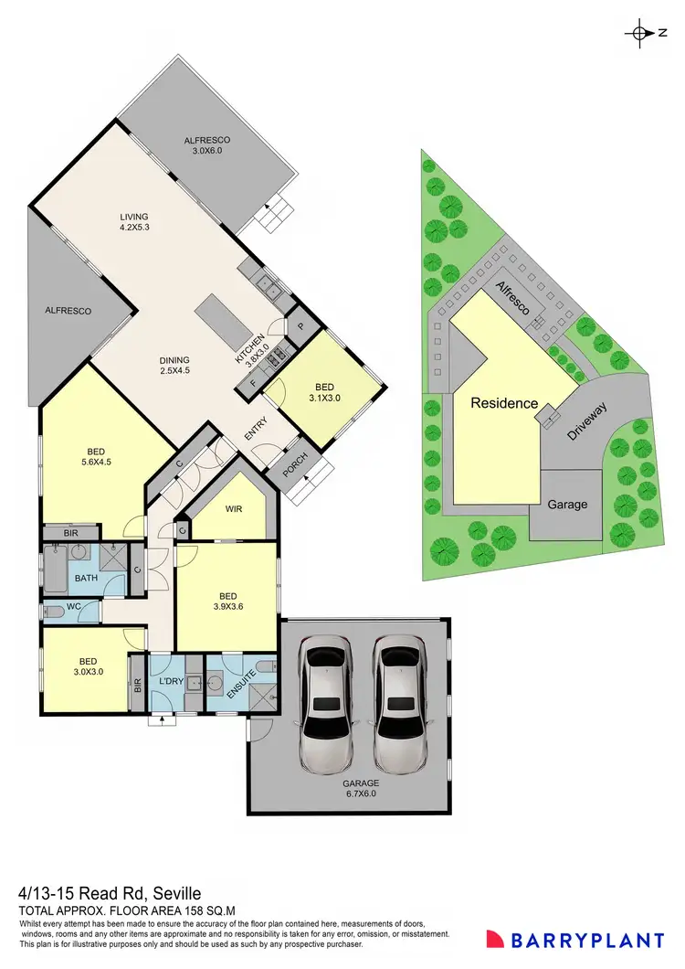 Floorplan of Homely house listing, 4/13 Read Road, Seville VIC 3139