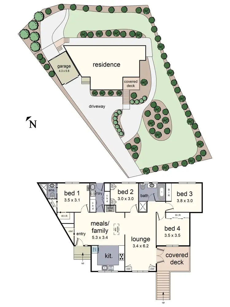 Floorplan of Homely house listing, 24 Clematis Road, Mount Evelyn VIC 3796