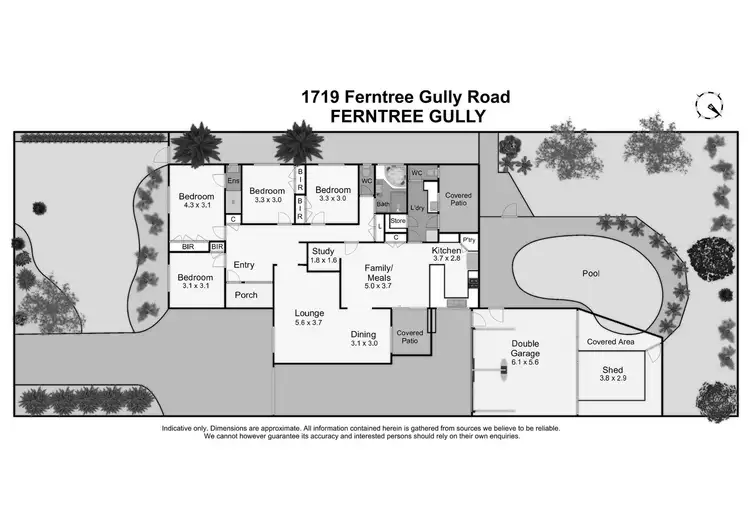 Floorplan of Homely house listing, 1719 Ferntree Gully Road, Ferntree Gully VIC 3156
