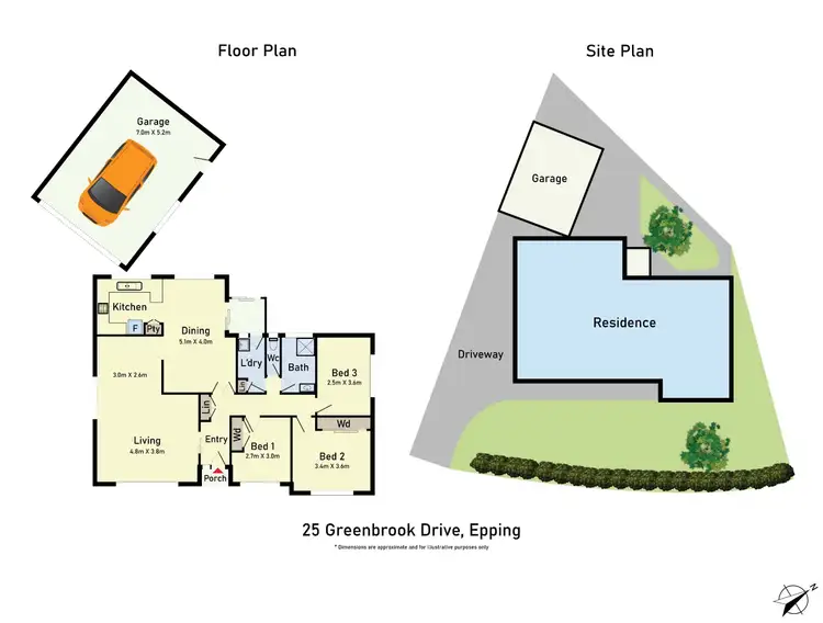 Floorplan of Homely house listing, 25 Greenbrook Drive, Epping VIC 3076