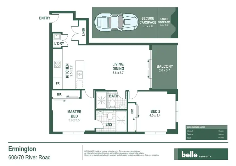 Floorplan of Homely apartment listing, 608/70 River Road, Ermington NSW 2115
