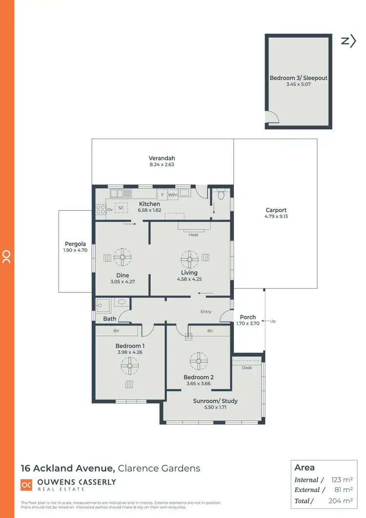 Floorplan of Homely house listing, 16 Ackland Avenue, Clarence Gardens SA 5039