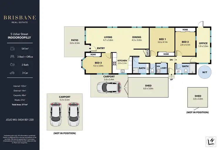 Floorplan of Homely house listing, 5 Usher Street, Indooroopilly QLD 4068