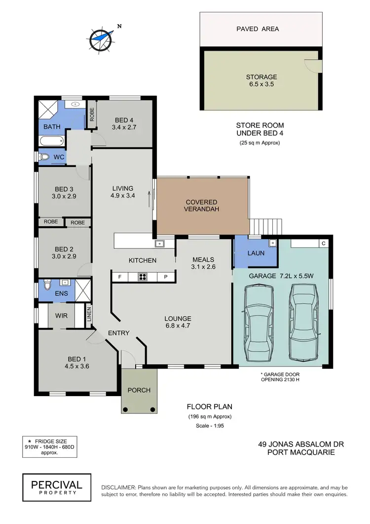Floorplan of Homely house listing, 49 Jonas Absalom Drive, Port Macquarie NSW 2444