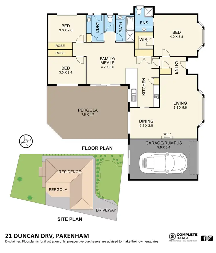 Floorplan of Homely house listing, 21 Duncan Drive, Pakenham VIC 3810