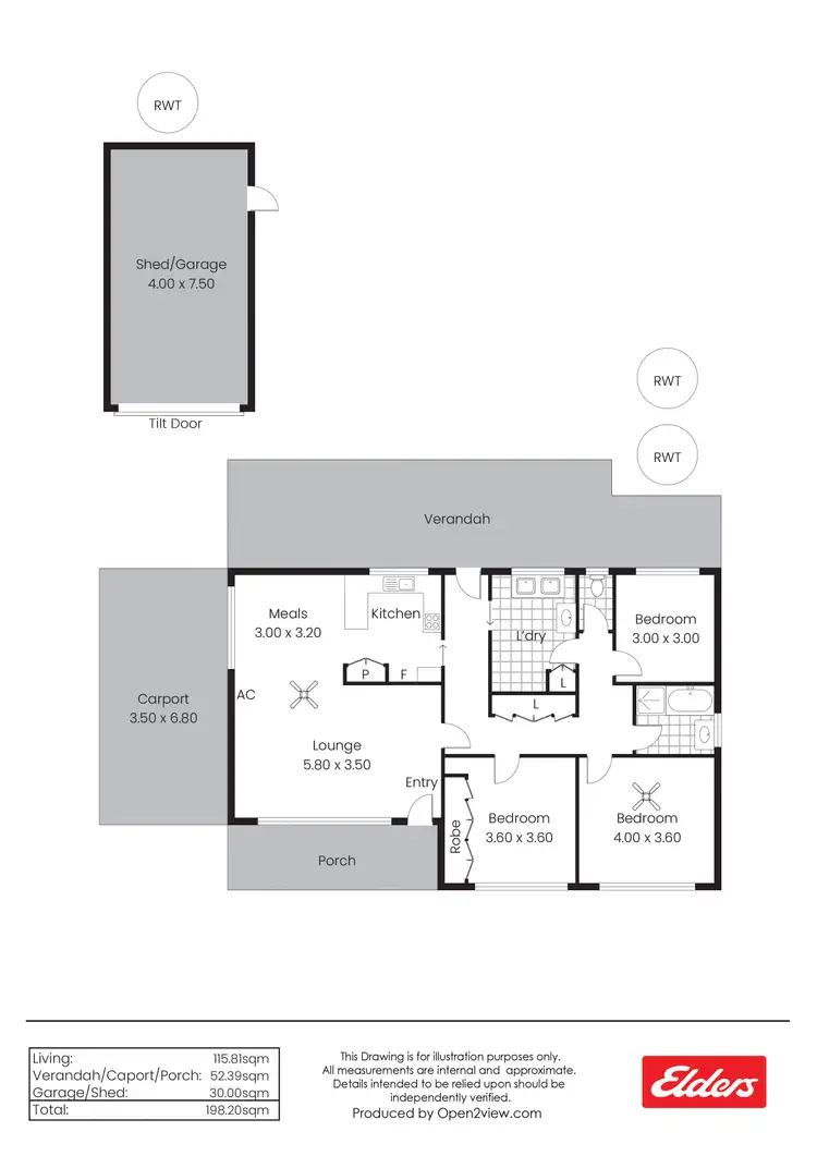 Floorplan of Homely house listing, 52 Short Terrace, Balaklava SA 5461
