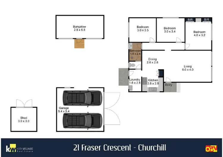 Floorplan of Homely house listing, 21 Fraser Crescent, Churchill VIC 3842