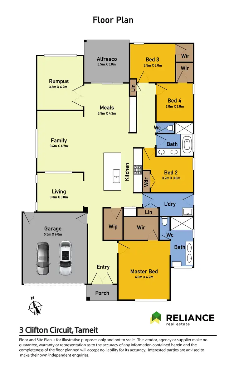Floorplan of Homely house listing, 3 Clifton Circuit, Tarneit VIC 3029