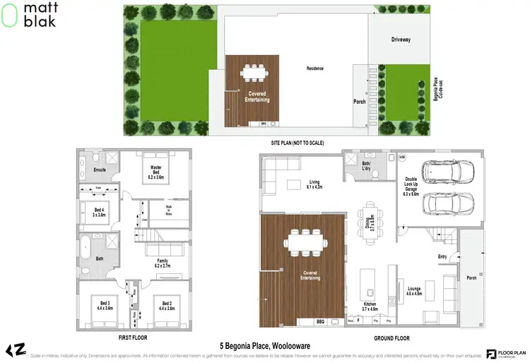 Floorplan of Homely house listing, 5 Begonia Place, Woolooware NSW 2230