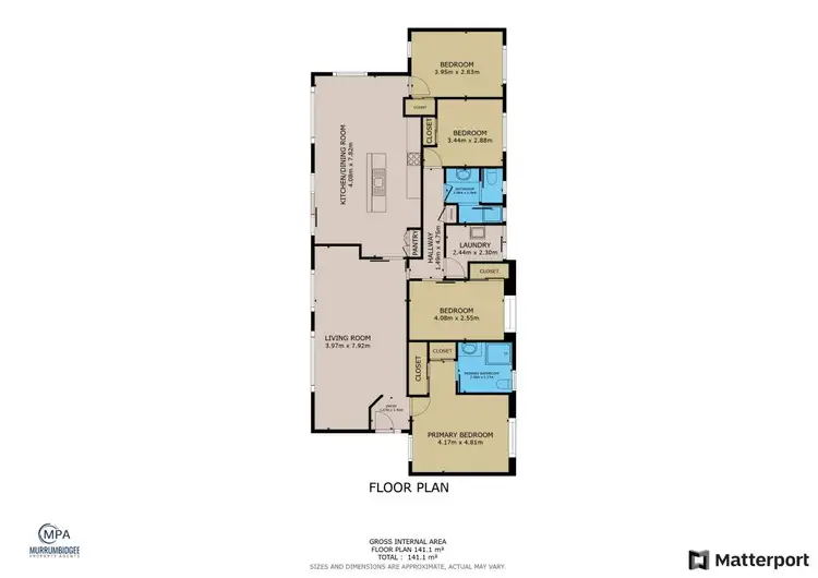 Floorplan of Homely house listing, 34 Tulipwood Road, Leeton NSW 2705