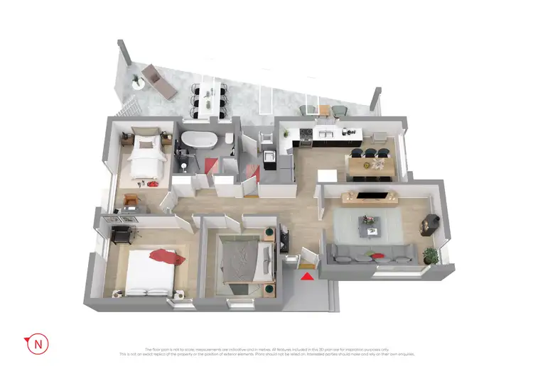 Floorplan of Homely house listing, 6 Bushfield Crescent, Coolaroo VIC 3048