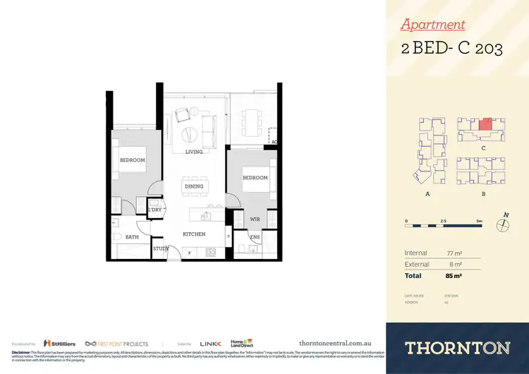 Floorplan of Homely apartment listing, 503/81C Lord Sheffield Circuit, Penrith NSW 2750