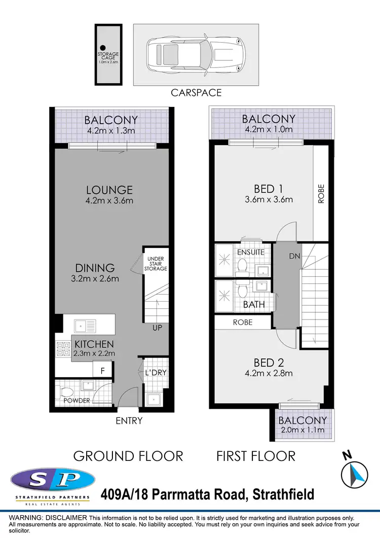 Floorplan of Homely apartment listing, 409A/18 Parramatta Road, Strathfield NSW 2135