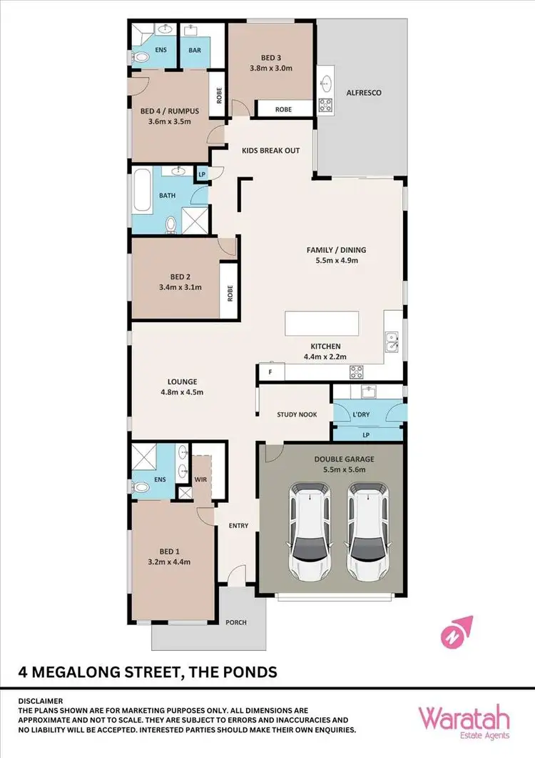 Floorplan of Homely house listing, 4 Megalong Street, The Ponds NSW 2769